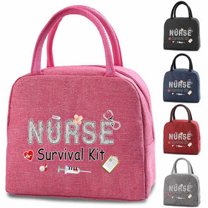 Thermal Lunch Bag, Nurse Work Tote Organizer, Insulated Meal Bag